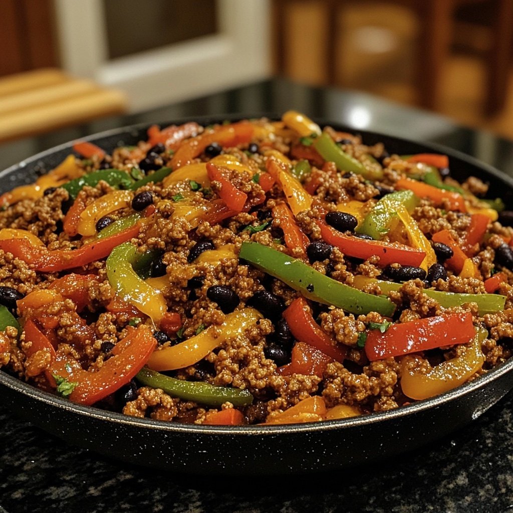 Ground Beef Skillet Mexican Style
