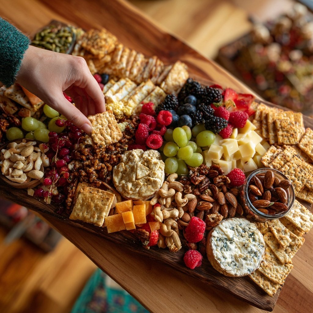 Valentines Charcuterie Board Vegetarian Style
