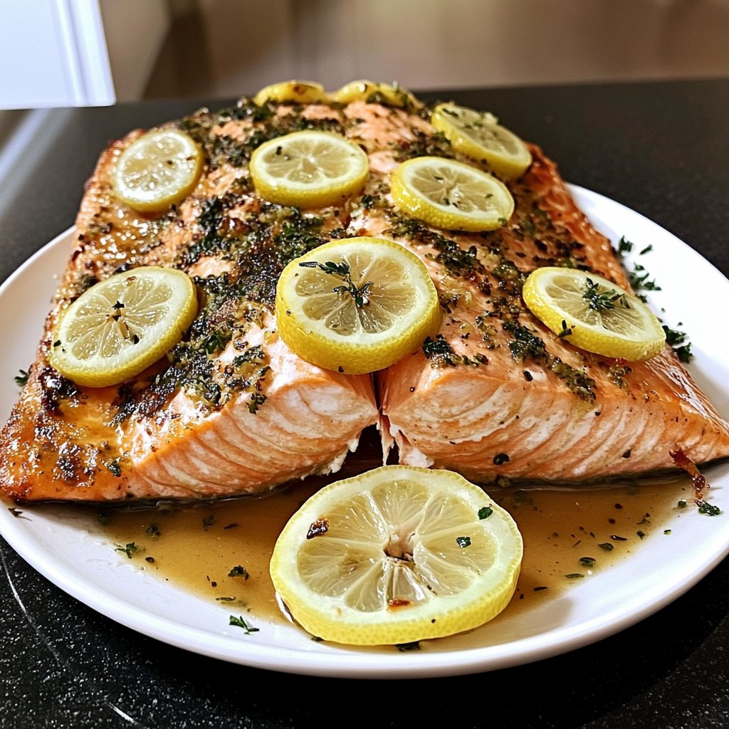 Healthy Baked Salmon with Lemon Recipe