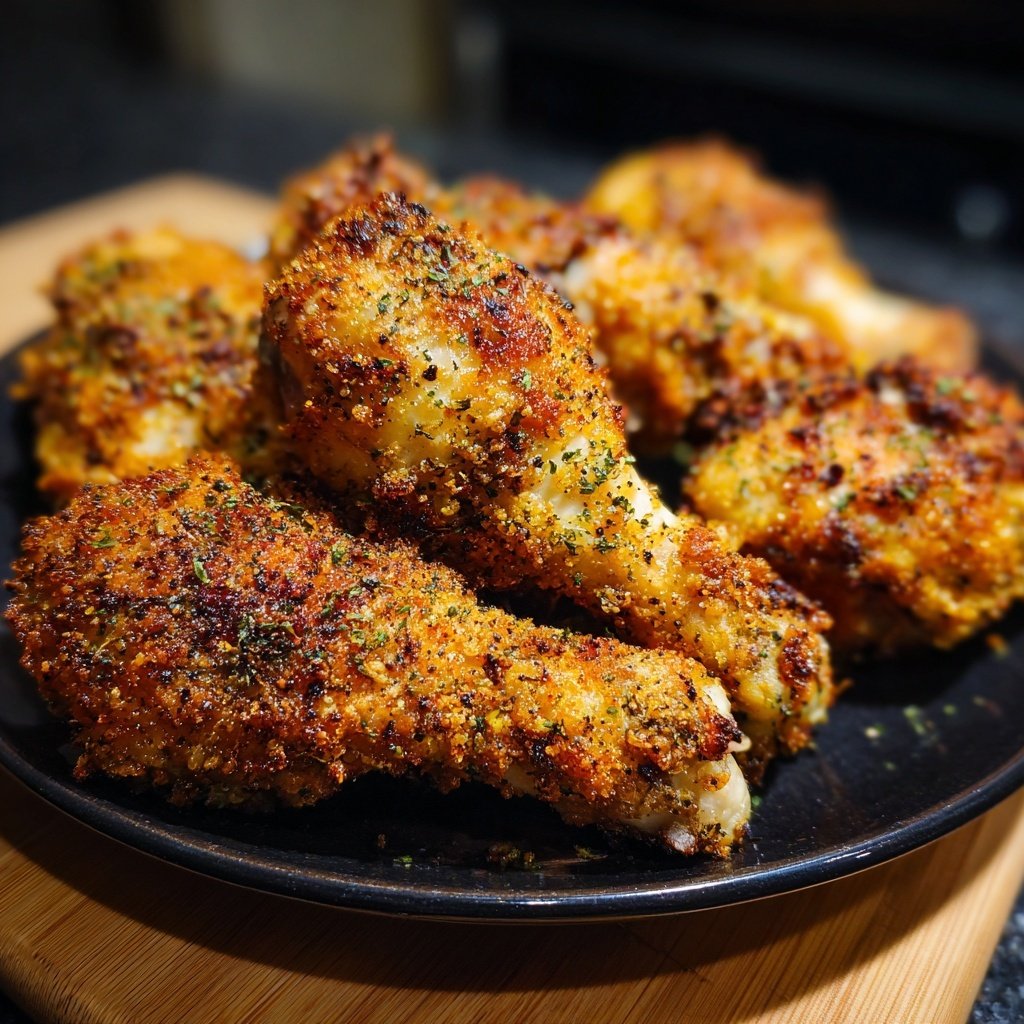 Crispy Oven Baked Chicken Drumsticks