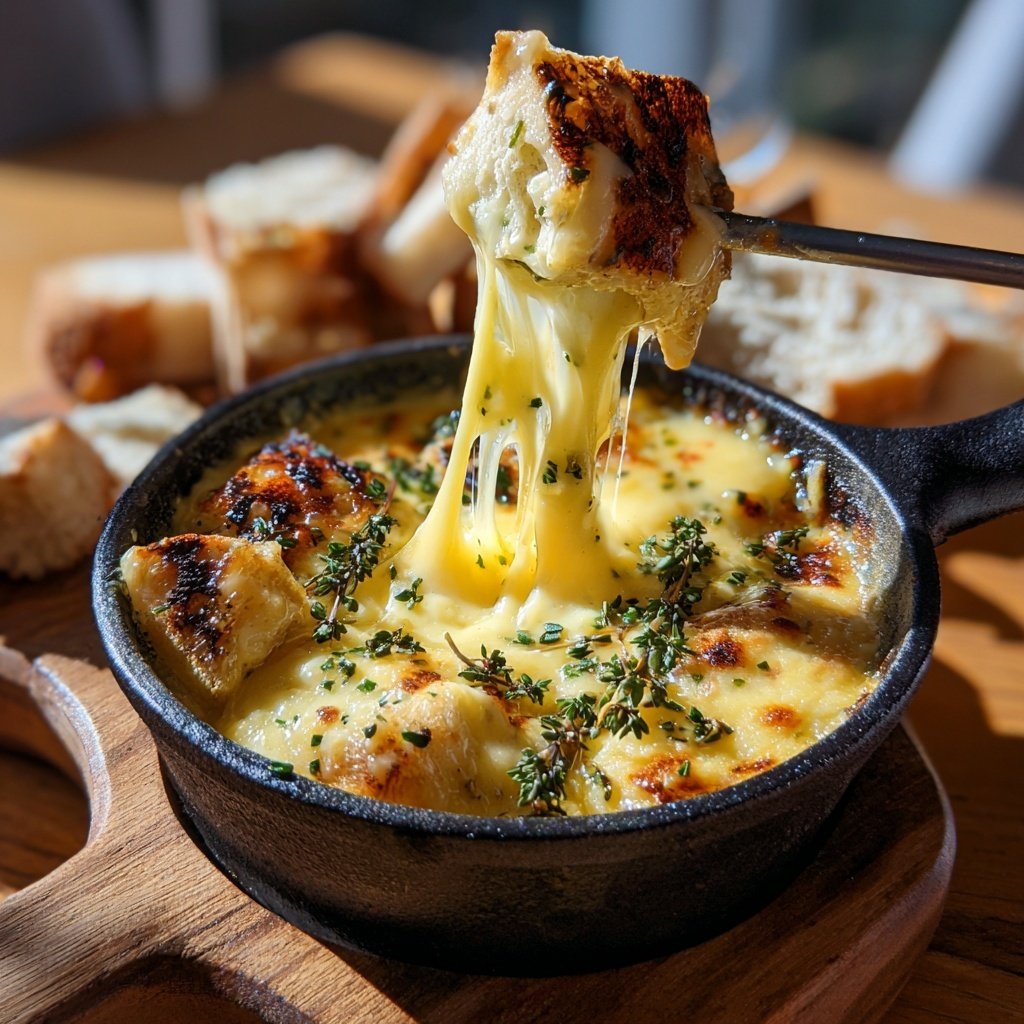 Fondue with Smoked Cheese