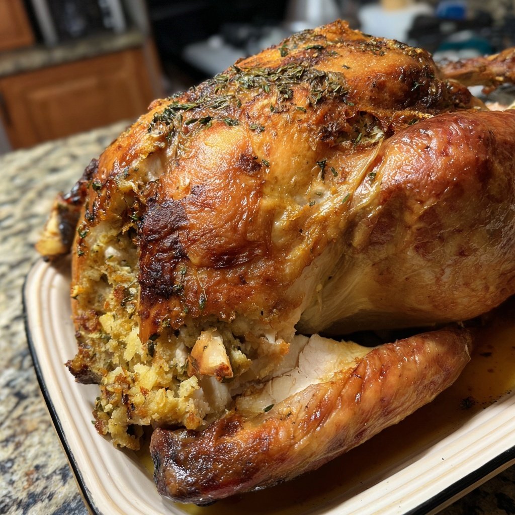 Seasonal & Festive Thanksgiving Herb Stuffed Turkey