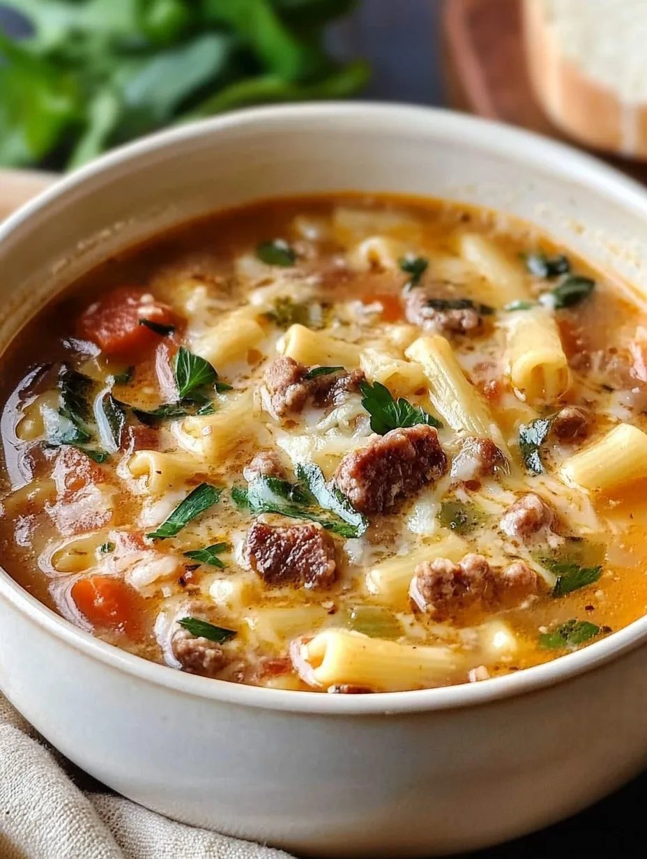 Italian Sausage Pasta Soup
