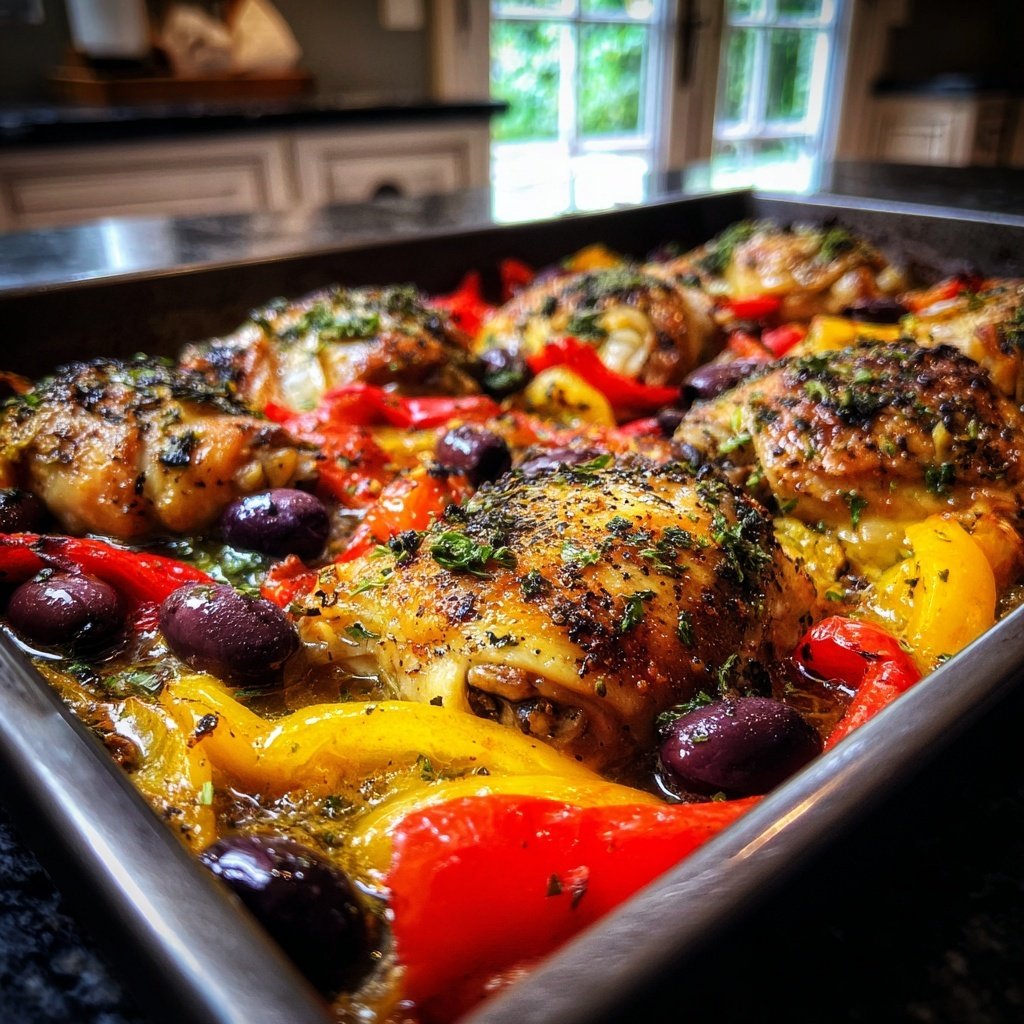 Greek Chicken Sheet Pan Dinner