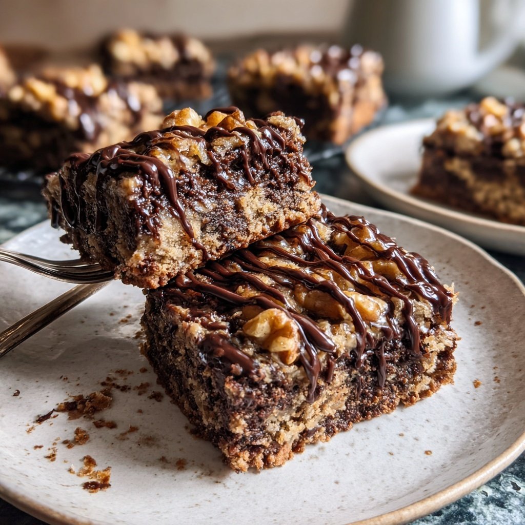 Cottage Cheese Brownies with Walnuts