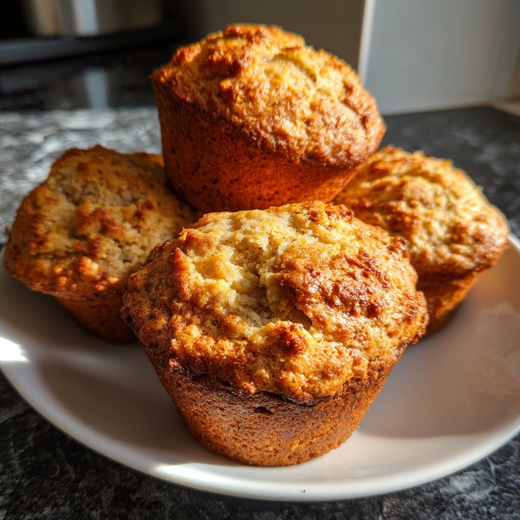 Banana Cinnamon Breakfast Muffins