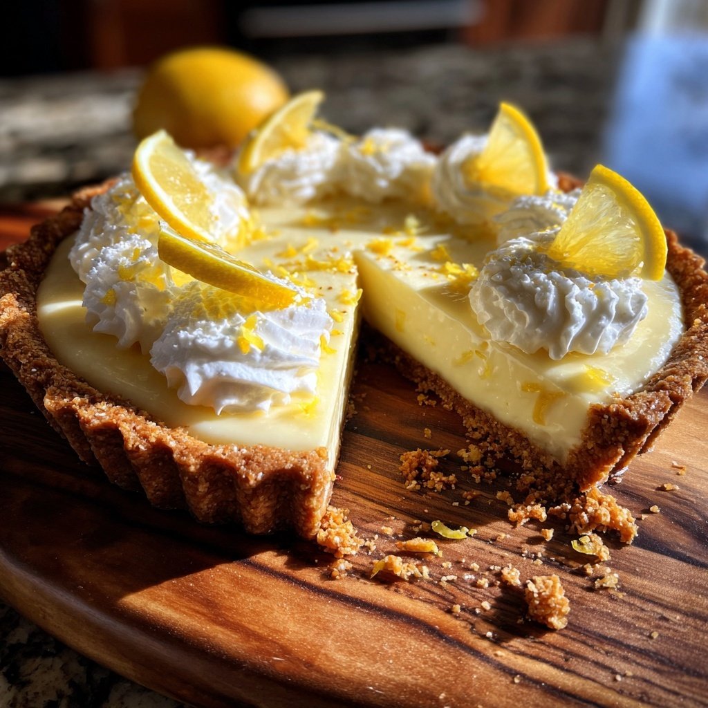 Lemon Limoncello Cream Tart