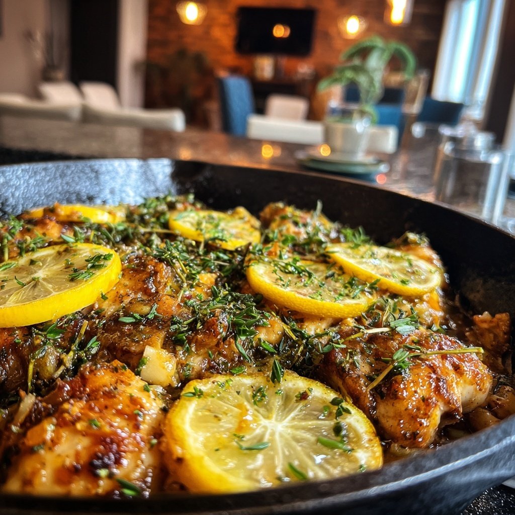 Lemon Thyme Chicken Skillet
