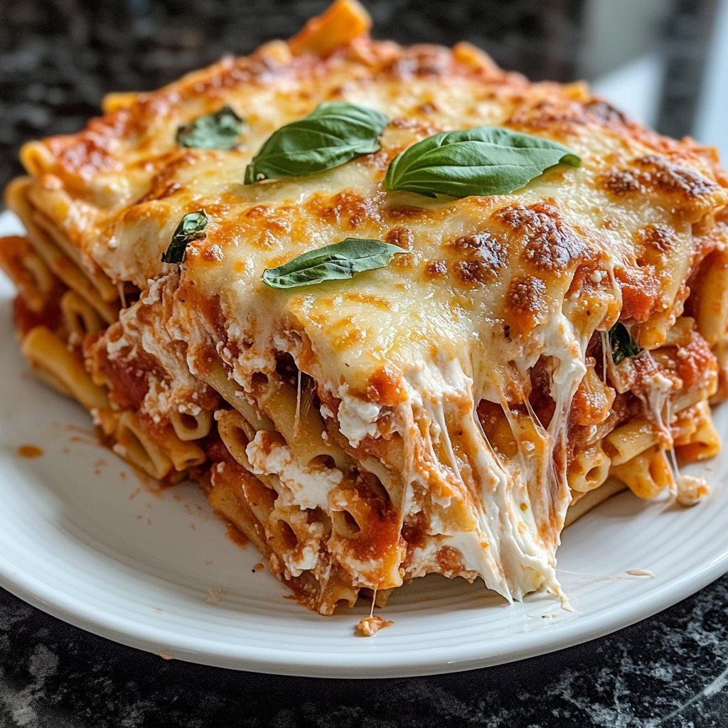 Healthy Baked Ziti Casserole Recipe