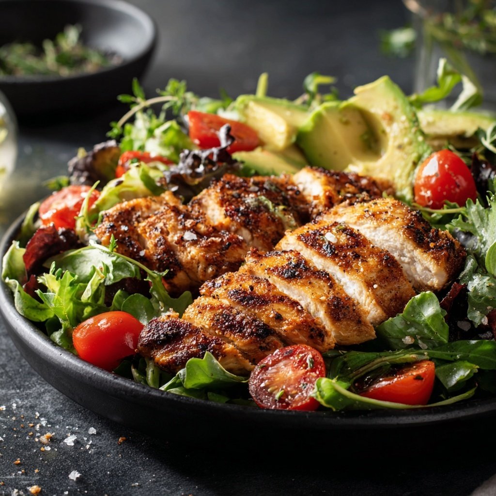 High Protein Grilled Chicken Salad