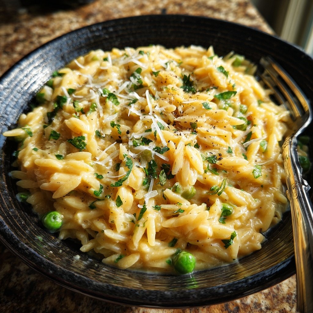 Romantic Creamy Orzo for Two