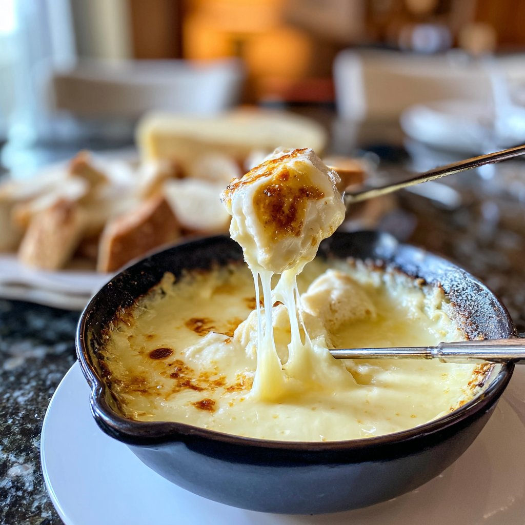 Fondue with Gruyere and Emmental