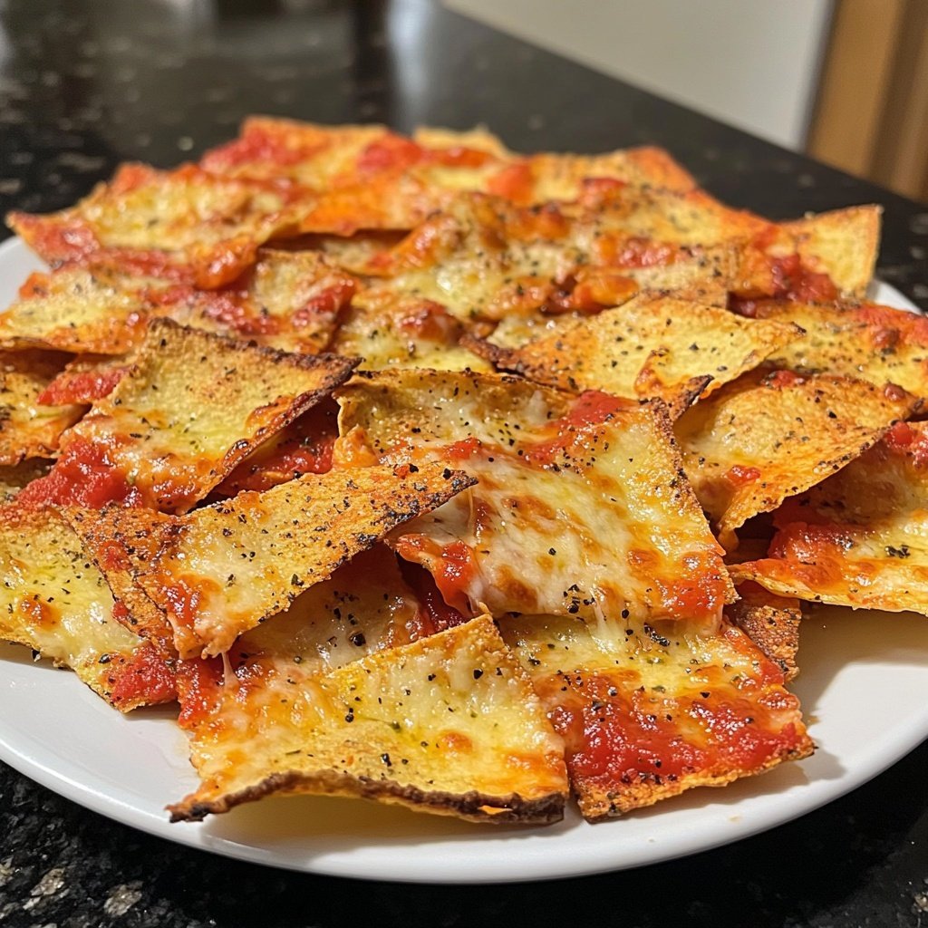2 Ingredient Pizza Chips