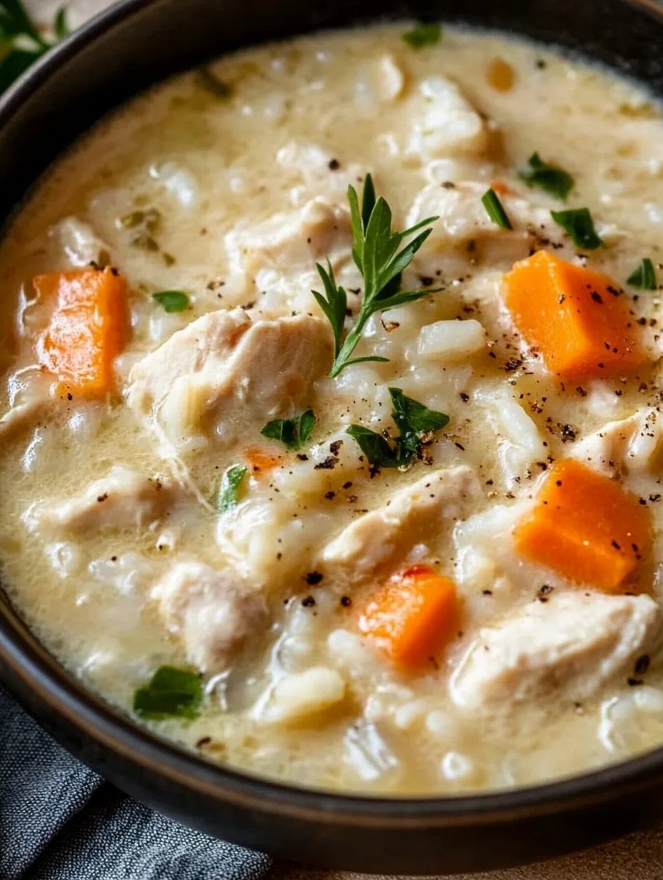 Creamy Chicken and Rice Soup