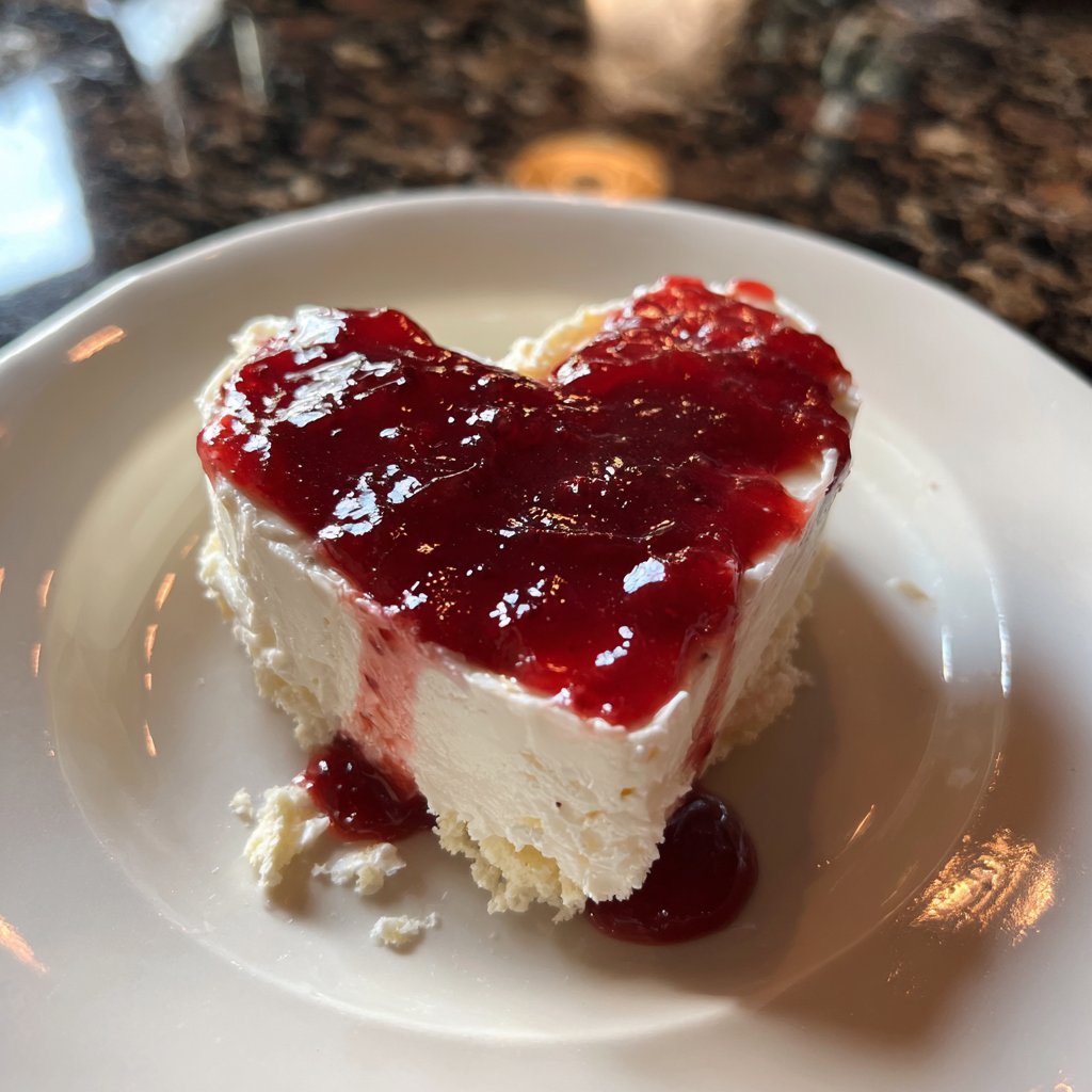 Mini Heart Cake with Strawberry Filling