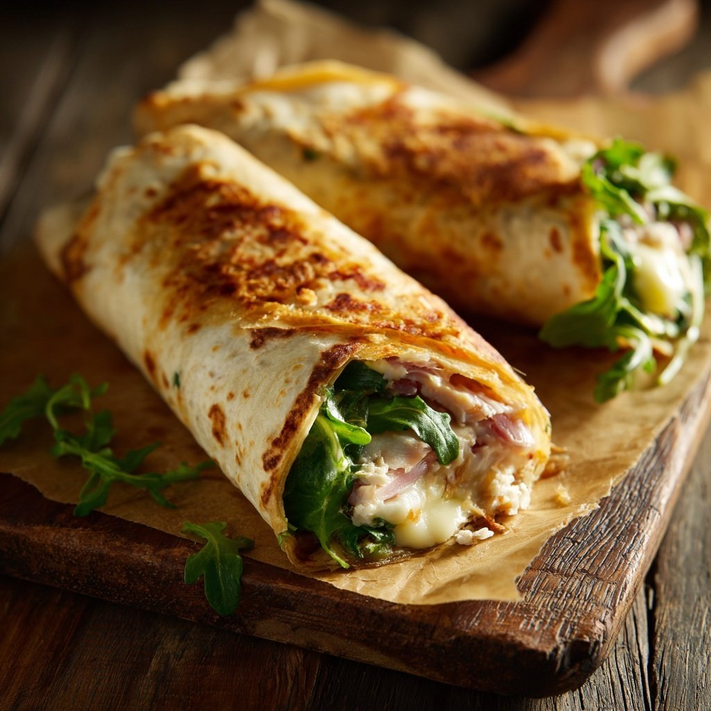 Easy Turkey and Cheese Wrap Lunch